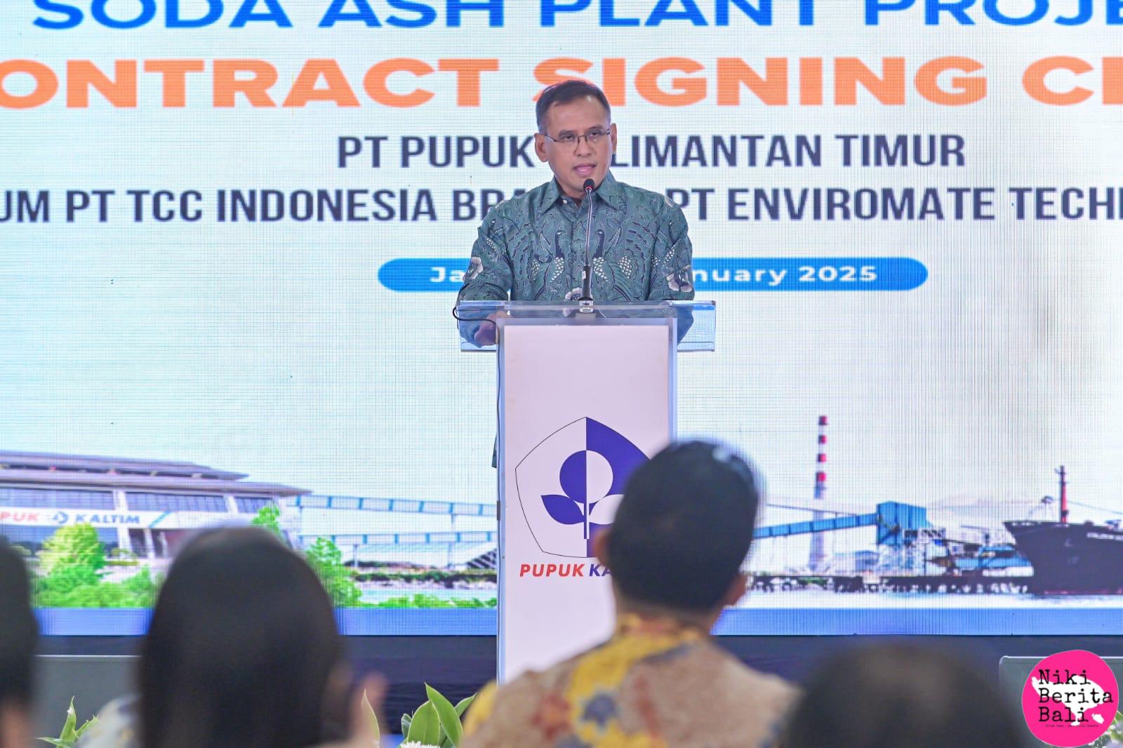 Pupuk Kaltim Bangun Pabrik Soda Ash Perdana