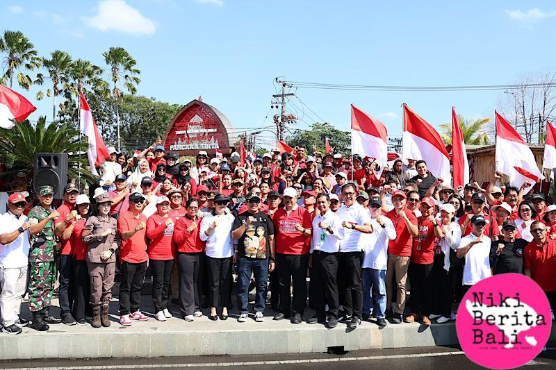 Tabanan Meriah, Ribuan Warga Tumpah Ruah Rayakan Pawai HUT RI ke-80
